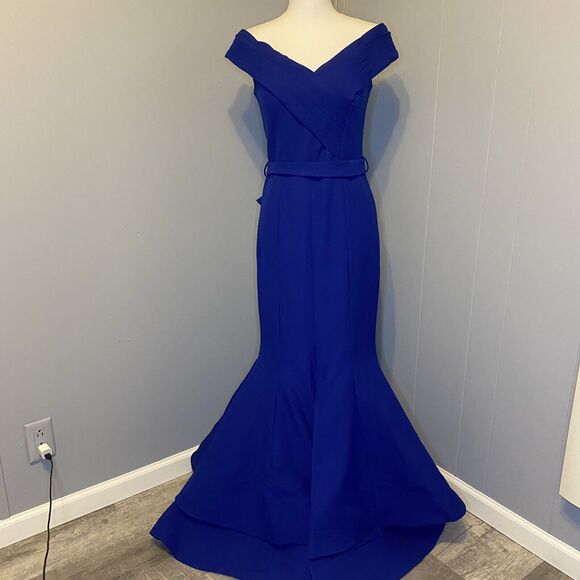 Royal Blue Long Formal Sleeveless Dress Prom Gown - Picture 4 of 12